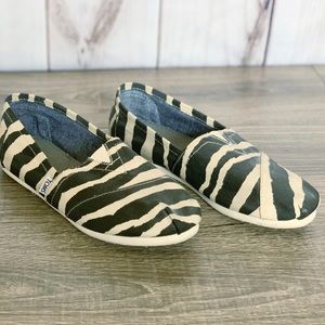 TOMS Classic Canvas Slip On Zebra